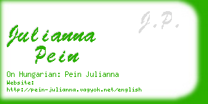 julianna pein business card